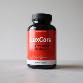 Flacone di integratore LuxCore 'Recupero Muscolare'