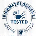 Logo di prodotti testati dermatologicamente, con un simbolo di pelle e una spunta.